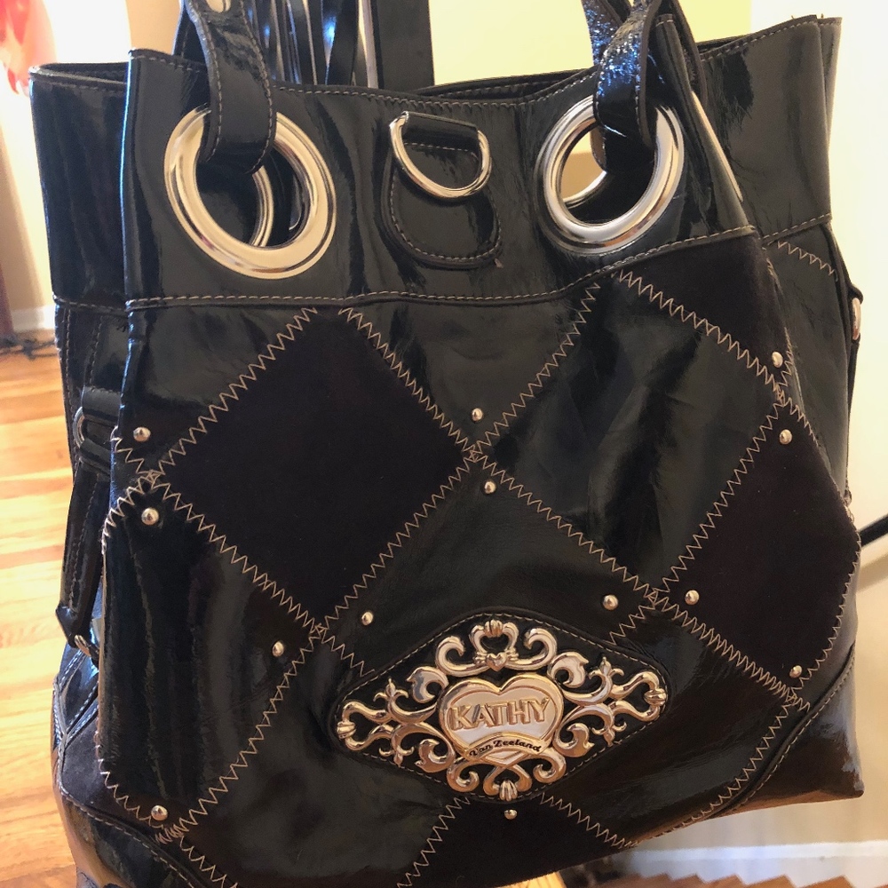 Kathy Van Zeeland patchwork bag